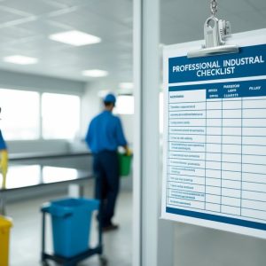 En professionell checklista för industriell städning för olika typer av lokaler